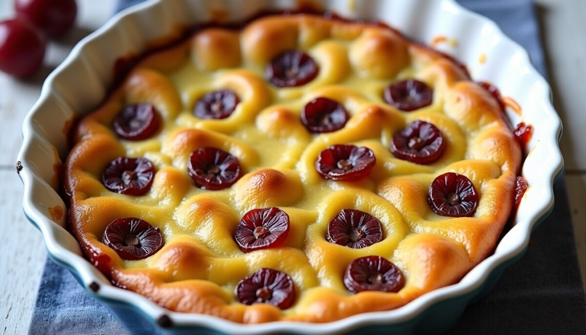 Clafoutis aux prunes de Mamie : une recette simple et authentique à savourer
