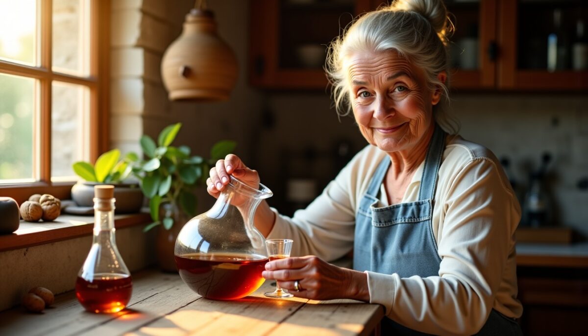 Recette traditionnelle et facile du vin de noix maison comme chez grand-mère